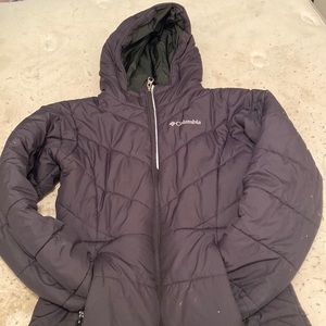 black columbia zip up jacket